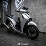 Honda SH dán đổi màu bạc bóng