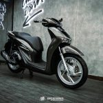 Honda SH dán đổi màu xám