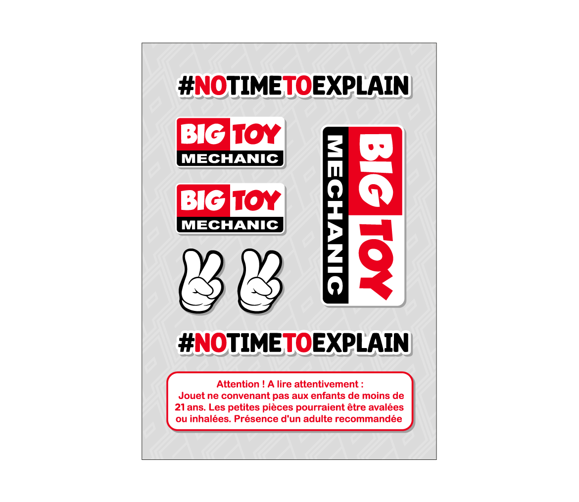 Sticker KIT Bigtoy Mechanic Sticker KIT BigToy Mechanic - Ảnh 1