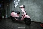 Vespa dán màu hồng mờ - Ảnh 5