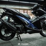 Yamaha NVX dán đổi màu đen mờ