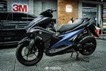 Yamaha NVX dán đổi màu đen mờ - Ảnh 4